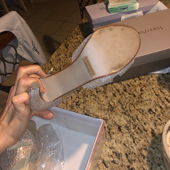 Champagne and Jewel Special Occasion Heels - Picture 4 of 7